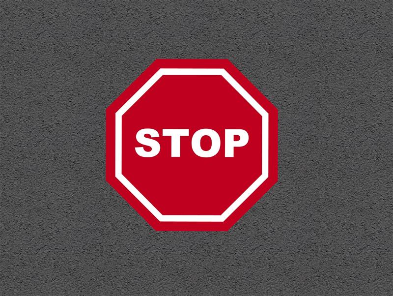 Technical render of a Stop Sign (Solid)